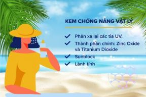 LÀM SAO ĐỂ PHẨN BIỆT VÀ LỰA CHỌN KEM CHỐNG NẮNG VẬT LÝ VÀ HÓA HỌC?