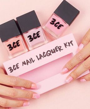 Sơn Móng Tay 3CE Pink Rumour Nail Lacquer Kit