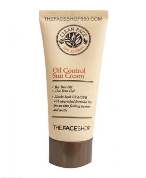 Kem Chống Nắng The Face Shop Clean Face Ơil Control Sun Cream