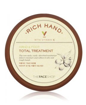 Kem Dưỡng Da Tay Chân The Face Shop Rich Hand V Hand & Foot Total Treatment