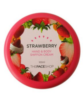 Kem Dưỡng Thể Và Da Tay The Face Shop Strawberry Hand & Body Shiffon Cream