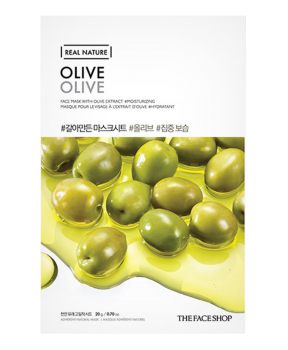 Mặt Nạ Giấy The Face Shop Real Nature Olive Mask