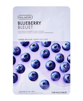 Mặt Nạ Giấy The Face Shop Real Nature Blueberry Bleuet Mask
