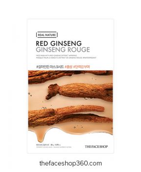 Mặt Nạ Hồng Sâm The Face Shop Real Nature Red Ginseng