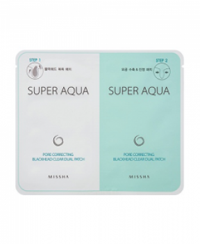 Super Aqua For Correcting Blackhead Clear Dual Patch