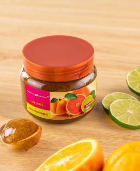 Tẩy Da Chết Toàn Thân Eksklyuziv Kosmetik Chanh Đào 380g Gel Scrub Grapefruit Lime Apricot