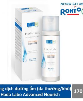 Dung Dịch Hada Labo Dưỡng Ẩm Tối Ưu Da Thường, Khô 170ml Advanced Nourish Hyaluron Lotion (Dry Skin)