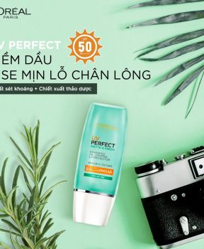 Kem Chống Nắng L'Oréal Kiềm Dầu Thoáng Mịn Da 30ml UV Perfect Matte & Fresh SPF 50+/PA++++