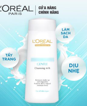 Sữa Tẩy Trang L'Oréal Dịu Nhẹ Cho Mọi Loại Da 200ml Gentle Cleansing Milk For All Skin Types