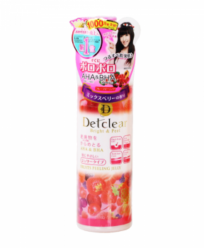 Tẩy Tế Bào Chết Dạng Gel Meishoku Hương Berry 180ml Detclear Bright & Peel Fruits Peeling Jelly - Mix Berry