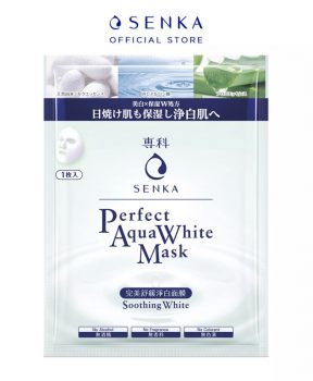 Mặt Nạ Senka Dưỡng Sáng, Làm Dịu Da 25ml Perfect Aqua White Mask Soothing White