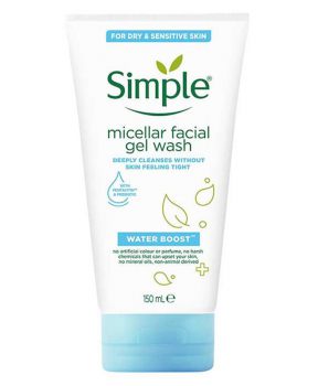 Sữa Rửa Mặt Simple Dưỡng Ẩm Cho Da Dạng Gel 150ml Water Boost Micellar Facial Gel Wash