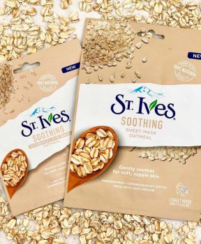 Mặt Nạ St.Ives Dưỡng Mềm Mịn Chiết Xuất Yến Mạch 25ml Soothing Sheet Mask Oatmeal