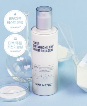 Sữa Dưỡng Sur.Medic+ Làm Sáng Da Chuyên Sâu 120ml Super Glutathione 100™00 Bright Emulsion