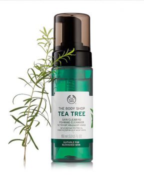 Sữa Rửa Mặt The Body Shop Tạo Bọt Cho Da Dầu Mụn 150ml Tea Tree Skin Clearing Foaming Cleanser
