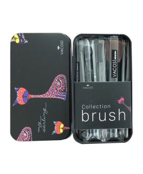 Hộp Cọ Vacosi Màu Đen Nhỏ 6 Cây My Darling Collection Brush
