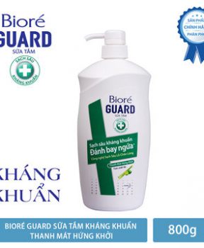 Sữa Tắm Bioré Guard Kháng Khuẩn Thanh Mát Hứng Khởi tinh chất sả 800g Body Foam Lively Refresh