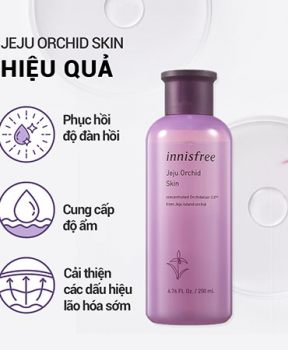 Nước cân bằng ngăn ngừa lão hóa da innisfree Jeju Orchid Skin 200 mL