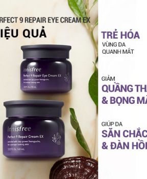 Kem dưỡng vùng da mắt ngăn ngừa lão hóa chuyên sâu innisfree Perfect 9 Intensive Eye Cream 30 mL