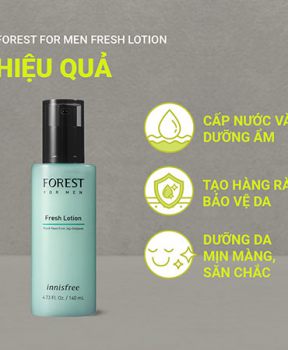 Sữa dưỡng innisfree Forest for men Fresh Lotion 140 mL