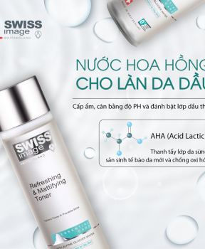 Nước Hoa Hồng Swiss Image Cho Da Hỗn Hợp Và Da Dầu 200ml Refreshing & Mattifying Toner
