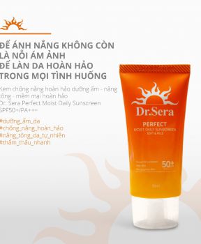 Kem Chống Nắng Dr.Sera Dưỡng Ẩm, Nâng Tông Da 50ml Perfect Moist Daily Sunscreen SPF+/PA+++