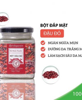 Bột Đậu Đỏ Milaganics Ngừa Mụn, Dưỡng Sáng Da 100g (Hũ)