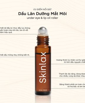 Skinlax Dầu lăn dưỡng mắt môi Under Eye & Lip Oil Rollrer 10ml