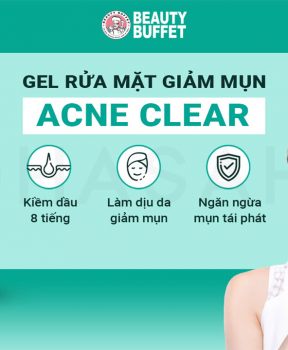 Gel Rửa Mặt Beauty Buffet Làm Giảm Mụn 50ml Acne Clear Gel Cleanser