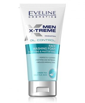 Eveline Sữa rửa mặt Men X-treme Oil Control Face Washing Foam Purifying & Mattifying 150ml