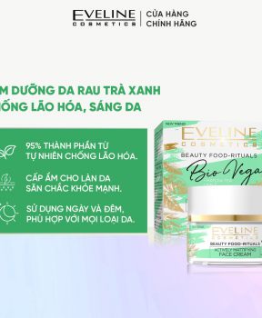 Eveline Kem dưỡng da Bio Vegan Actively Matifying Face Cream 50ml