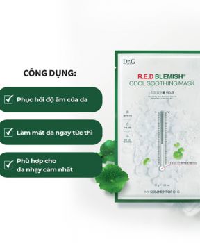 Dr.G Mặt nạ giấy R.E.D Blemish Cool Soothing Mask 30g
