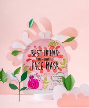 Lookatme Mặt nạ giấy Best Friend Snail + Green Tea Face Mask 25ml