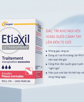 Lăn khử mùi cho da thường Etiaxil Detranspirant Aisselles Peaux Normales 15ml (Đỏ)