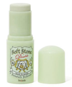 Lăn Khử Mùi Deonatulle Đá Khoáng Xanh Sáng Da 20g Soft Stone W Double Deodorant #Color Control