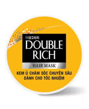 Kem Ủ Tóc Double Rich Chuyên Sâu Cho Tóc Nhuộm 150g Hair Mask Extra Damage (Gold)