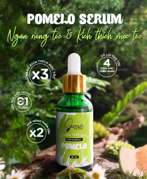 Tinh Dầu Bưởi Gennie Cho Tóc Gãy Rụng 30ml Natural Care Serum Pomelo for Hairfall