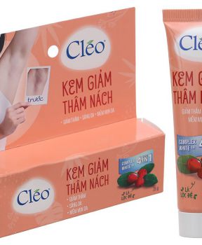 Cleo Kem Giảm Thâm Nách 35g - giúp giảm thâm vùng da dưới cánh tay, làm sáng và làm mềm mại da