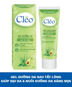 Cleo Gel dưỡng da sau tẩy lông Post Dipilaytory Soothing Gel 50g