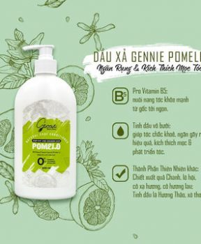 Gennie Dầu xả Natural Care tinh dầu Bưởi dành cho tóc khô và dễ gãy 400ml