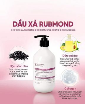 Rubmond Dầu xả phục hồi chuyên sâu 450ml - ngăn ngừa hư tổn cho tóc, cung cấp độ ẩm và giảm tóc gãy rụng
