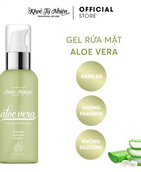 Gel rửa mặt Nghệ - Nha đam - Trà xanh Aloe Vera Facial Wash 100ml