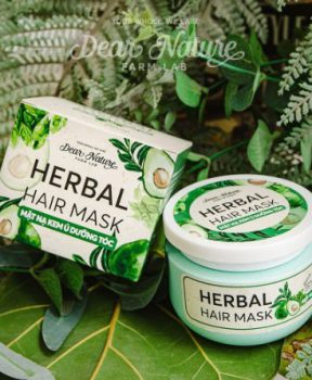 Mặt nạ kem ủ dưỡng tóc Herbal Hair Mask 200ml NUÔI DƯỠNG - PHỤC HỒI TÓC