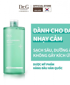 Nước Tẩy Trang Dr.G Dịu Nhẹ, Cấp Ẩm, Làm Sạch Sâu pH Cleansing Water