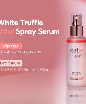 Serum d'Alba Dạng Xịt 8 Loại Dầu Hoa Đỏ Cấp Ẩm Dịu Da Vital Spray Serum