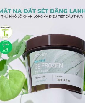 Mặt Nạ Đất Sét Aperire Băng Lạnh Thu Nhỏ Lỗ Chân Lông Spa Relief Be Frozen Pore Mask