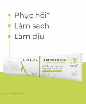 Kem Dưỡng A-Derna Làm Dịu & Phục Hồi Da Kích Ứng Dermalibour+ Repairing CICA-Cream