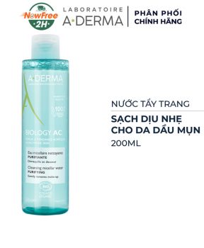 Nước Tẩy Trang A-Derma Dịu Nhẹ Cho Da Dầu Mụn Biology AC Prrifying Cleansing Micalar Water