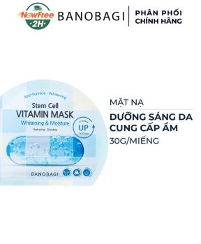 Mặt Nạ Banobagi Dưỡng Sáng Và Cấp Ẩm Cho Da 30g (Xanh) Stem Cell Vitamin Mask #Whitening and Moisture