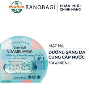 Mặt Nạ Banobagi Dưỡng Sáng Cấp Nước (Xanh Dương Đậm) 30g Stem Cell Vitamin Mask Whitening & Aqua Hydrating